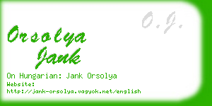 orsolya jank business card